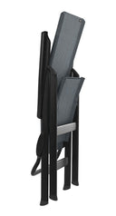 Steel Outdoor Arm Chair - Gray And Black
