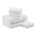 Turkish - 6 Piece Bath Towel Set - White - Madison Park Signature - Towel Sets - Elite Enclave Home