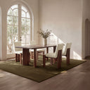 Mia - Dining Chair (Set of 2) - Beige / Dark Brown - Moe's Home Collection - Chair Sets - Elite Enclave Home