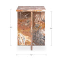 Blair - Accent Table Levante Marble - Orange - Moe's Home Collection - Accent Tables - Elite Enclave Home