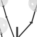 Tri Globe Contemporary Metal Floor Lamp - Black - HomeRoots - Floor Lamps - Elite Enclave Home