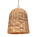 Rotorua - 1 Light Sea Grass Pendant - Light Brown - Uttermost - Pendant Lighting- Elite Enclave Home