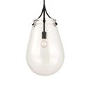 Dewdrop - 1 Light Glass Shade Pendant - Black - Uttermost - Pendant Lighting- Elite Enclave Home