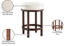 Monette - Counter Stool With Brown Base - Meridian Furniture - Counter Height (24" - 27") - Elite Enclave Home