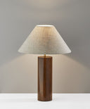Wood Block Table Lamp - Canopy Walnut