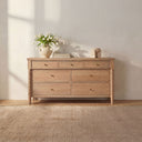 Joni - 7 Drawer Dresser - Natural - Moe's Home Collection - Dressers - Elite Enclave Home