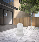 Heavy Duty Plastic Adirondack Chair - White