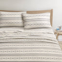 Cozy Cotton Flannel - Printed Queen Sheet Set - Gray / Taupe Nordic