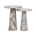 Huxley - Marble Round Accent Table - Classic Home - Accent Tables - Elite Enclave Home