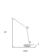 Metal Novelty Desk Table Lamp - White - HomeRoots - Table Lamps - Elite Enclave Home