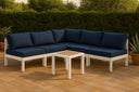 Nizuc - Outdoor Patio 5 Piece Modular Sectional With White Frame - Meridian Furniture - Stationary Sectionals- Elite Enclave Home