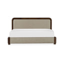 Bower - King Bed - Brown / Beige - Moe's Home Collection - Upholstered Beds - Elite Enclave Home