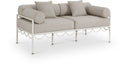 Portofino 69–75″ resilient water-repellent upholstered outdoor patio loveseat – Elite Enclave Home