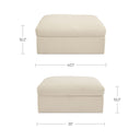 Swift - Storage Ottoman - Light Beige - Moe's Home Collection - Ottomans - Elite Enclave Home