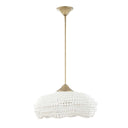 Biddeford - 5 Light Beaded Pendant - White - Uttermost - Pendant Lighting- Elite Enclave Home