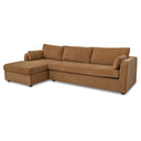 Burrow - Sleeper Sectional With Left Storage Chaise - Ginger - Moe's Home Collection - Sleeper Sectionals - Elite Enclave Home