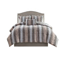 Zuri - King Comforter (Set of 4) - Blush / Gray