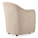 Drava - Rolling Dining Chair - Beige - Moe's Home Collection - Arm Chairs - Elite Enclave Home