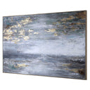 Dawn To Dusk - Hand Painted Art - Blue