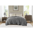 Windom - All Season Hypoallergenic Twin Blanket With 3M Scotchgard - Charcoal