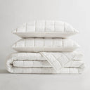 100% Linen - King/California King Linen Garment Washed Quilt Set - White - Harbor House - Quilts & Shams - Elite Enclave Home