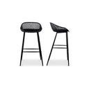 Piazza - Outdoor Barstool (Set of 2) - Black - Moe's Home Collection - Chair Sets - Elite Enclave Home