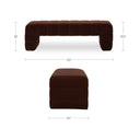 Verity - Bench - Warm Brown - Moe's Home Collection - Upholstered Benches - Elite Enclave Home