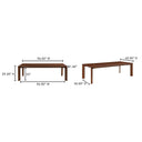Daifuku - Large Dining Table - Dark Brown - Moe's Home Collection - Dining Tables - Elite Enclave Home