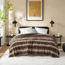 Zuri - 90" x 90" Blanket - Brown
