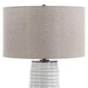 Barat - Ceramic Table Lamp - White - Uttermost - Table Lamps - Elite Enclave Home
