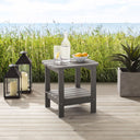 Plastic Outdoor Side Table - Charcoal