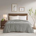 Corded Plush - King Heated Blanket - Gray