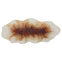 Organic Elegance - Wavy Oval Bowl - Brown / White