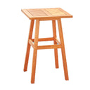 18" Square Solid Wood Outdoor Side Table - Natural