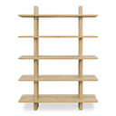 Casey - Large Standard Bookcase - Light Brown - Moe's Home Collection - Standard Bookcases - Elite Enclave Home