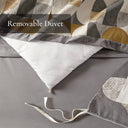 Cirque - 9 Piece King Oversized Duvet Style Comforter Set - Gold
