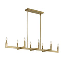 Cordoba - 8 Light Linear Chandelier - Gold - Uttermost - Chandeliers- Elite Enclave Home