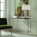 Ovard - Minimalist Metal Console Table - Brass - Uttermost - Console Tables - Elite Enclave Home