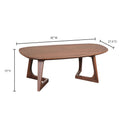 Godenza - Small Coffee Table - Natural Walnut - Moe's Home Collection - Coffee Tables - Elite Enclave Home