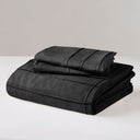 Porter - Twin/Twin Long Soft Washed Pleated Duvet Cover Set - Black - Comfort Spaces - Duvet Covers & Shams - Elite Enclave Home