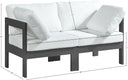 Nizuc - Outdoor Patio 2 Seat Modular Sofa With Gray Frame - Meridian Furniture - Stationary Sectionals- Elite Enclave Home