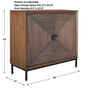 Bottom Line - 2 Door Wood Cabinet - Woodtone - Uttermost - Accent Cabinets - Elite Enclave Home