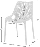 Mykonos - Outdoor Patio Dining Chair (Set of 2) - Meridian Furniture - Chair Sets- Elite Enclave Home