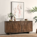 Holmes - 4 Door Sideboard - Dark Brown - Classic Home - Sideboards - Elite Enclave Home