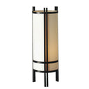 Cylinder Bedside Table Lamp - Black And Off-White