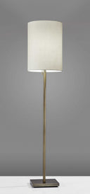 Floor Lamp Classic Silhouette - Brass / White - HomeRoots - Floor Lamps - Elite Enclave Home