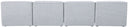 Miramar - 4 Seat Armless Modular Sofa - Meridian Furniture - Stationary Sectionals - Elite Enclave Home