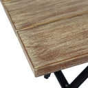 5 Piece Solid Wood Dining Set With Four Chairs - Brown And Red