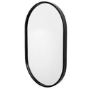 Varina - Minimalist Oval Mirror - Black