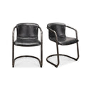 Freeman - Leather Dining Chair (Set of 2) - Onyx Black - Moe's Home Collection - Chair Sets - Elite Enclave Home